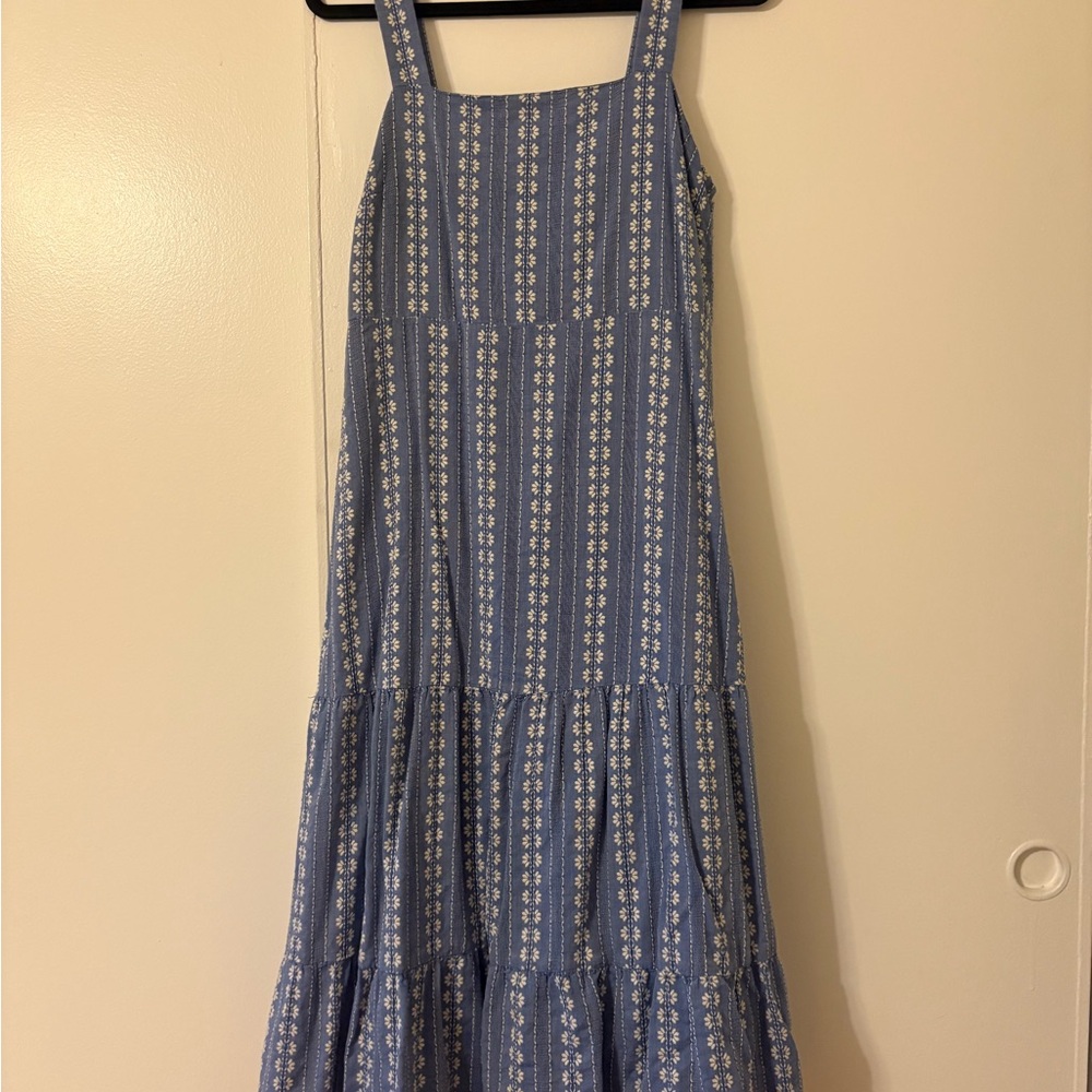 Madewell Blue and White Floral Dress